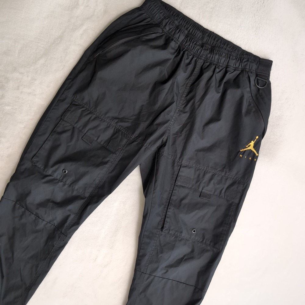 Nike Air Jordan Pants Men Medium Black Jumpman Cargo Off Court DC9663-010